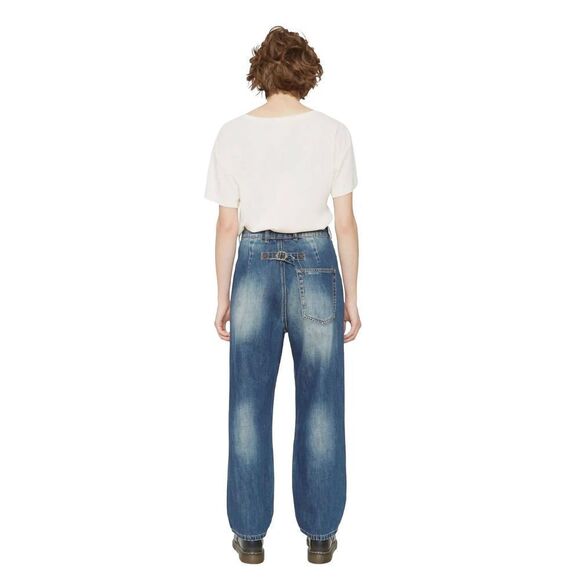NWT SR vs. Sandrine Rose x Free People Paper Jean, NY82 Faded Denim, Wide Leg, s - Picture 6 of 9